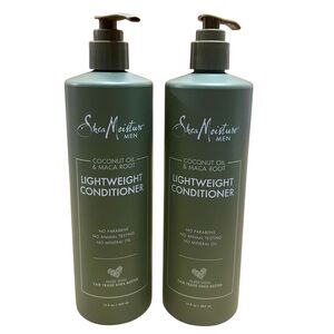 2x Shea Moisture Men Coconut Oil Maca Root Lightweight Conditioner 15oz each New